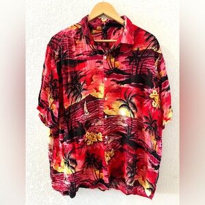 Men's 3XL  Hawaiian Shirt Short Sleeve Button Down Hawaiian Luau Shirt
